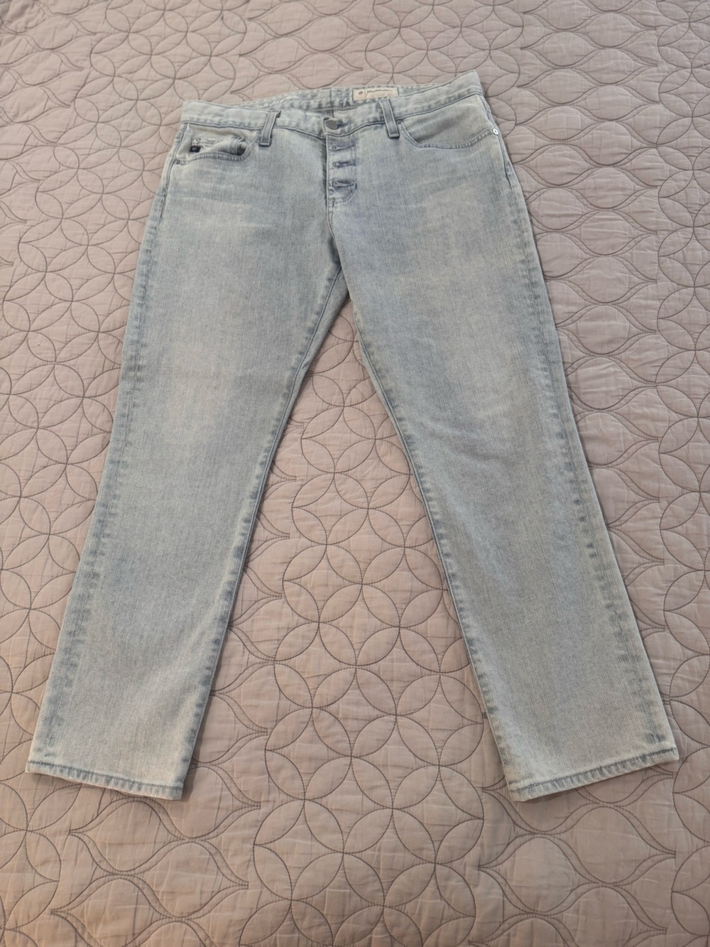 AG Adriano Goldschmied x Anthropologie Light Wash Jeans 31R